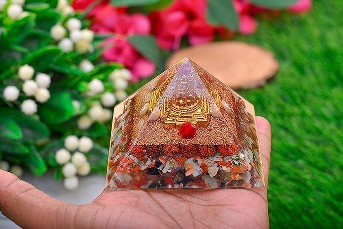 Sacred Geometry Shri Yantra with Rudraksha – Spiritual & Financial Growth Tool